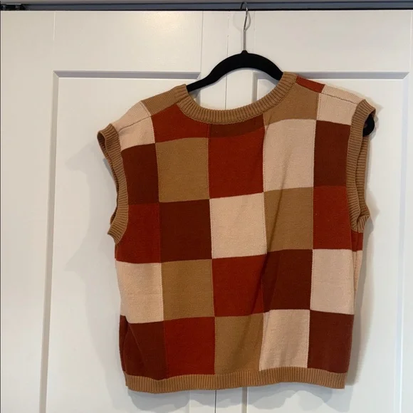 Altar'd State Rust and Camel Striped Sweater - Picture 3 of 4